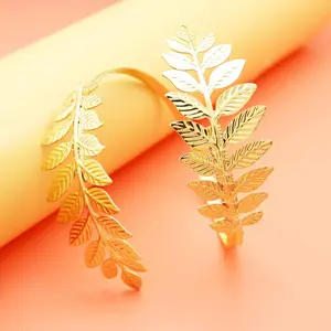Leaf Tree Bracelet Upper Arm Cuff Armlet Bangle Bracelet Armband Greek Roman Laurel Christmas Tree Leaf Festival Bridal