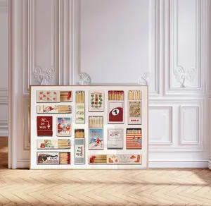 Vintage Matchbox Print, Horizontal Matches Poster