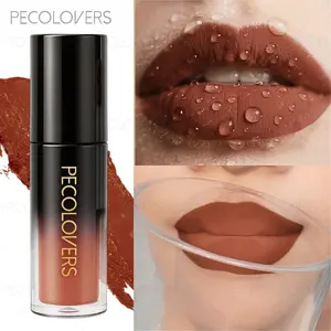 PECOLOVERS Matte Velvet Lip Gloss - Waterproof Hydrating Moisturizing Non-Drying, Achieve Charming Lips Effortlessly, Valentine's Day Gift, Makeup Lovers