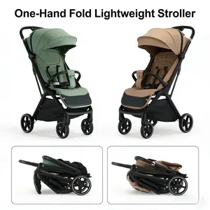 2 in 1 Baby Stroller,Effortless Gravity Fold & One-Hand Magic - All-Terrain Reclining Stroller for Toddlers (1-4 Years)