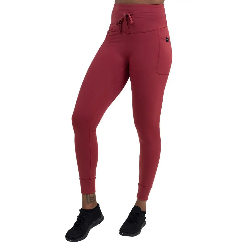 CVG Omni Leggings Garnet Red, Athletic Bottoms, Fitness Wear
