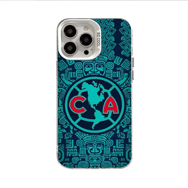 Club América Las Águilas For iPhone Samsung Galaxy 17/16/15/14/13/12/11/Xs Pro Max Plus/ 2625242322ULTRA/PLUS/PE TPU Soft Phone Case, Full Camera Protection, Four-Corner Shockproof & Anti-Drop