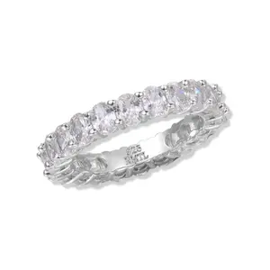 PETITE OVAL STONE ETERNITY RING