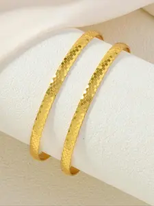 Women's Elegant Minimalist Ditsy Floral Pattern Bangle Bracelet, Trendy Exquisite Bracelet, Chic All-match Vintage Jewelry As Gift for Girlfriend, Trendy Jewellery Accessories