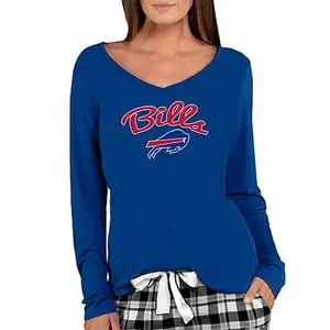Football Fan Shop Officially Licensed NFL Ladies Marathon Long-Sleeve Top - Bills