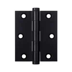 Deltana  3 x 2.5 in. Screen Door Hinge- Black - Solid