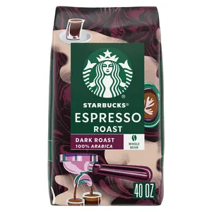 Starbucks Whole Bean Coffee, Dark Espresso Roast, 100% Arabica, 40 oz
