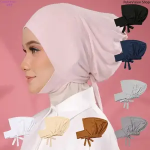 Modest Hijab with Undercap, Chic Adjustable Instant Polyester Batik Scarf, Soft Breathable Headscarf for Women, Ideal for Eid Religious Events, Prayer Attire and Casual Daily Wear
