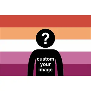 Custom Lesbian Pride Flag Tapestry Personalized Wall Decor for Bedroom Living Room Aesthetic Queer Dorm Hanging Sunset Lesbian Flag Custom Name Sign Pride Month Decoration Summervibes Photo