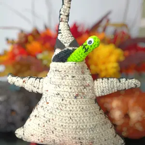 Crocheted ghost inspired doll/classic, collectible