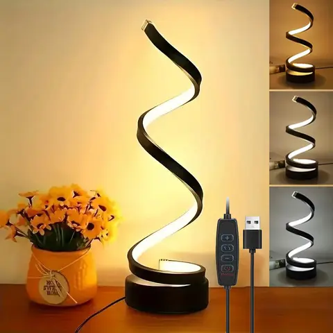 Classic Vintage-Inspired Creative LED Lamp, 3-Color Touch Dimmable Portable Adjustable Piece (Bases & Shades) - Multi-Color Illuminated Lights for Bedroom, Home Office, LED Night Stand Lamps, Led Night Stand Lamps, Bases & Shades