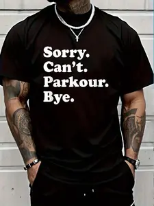 100% Cotton Funny Parkour Gift For Men Boys Or T-Shirt Women's Men's Graphic Tee Crew Neck summer vacation Tops