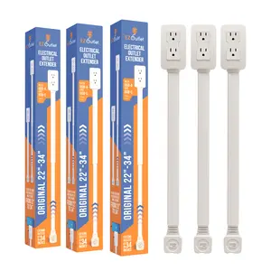 Three-Pack EZ Outlet Electrical Outlet Extender Three-Pack EZ Outlet Electrical Outlet Extender