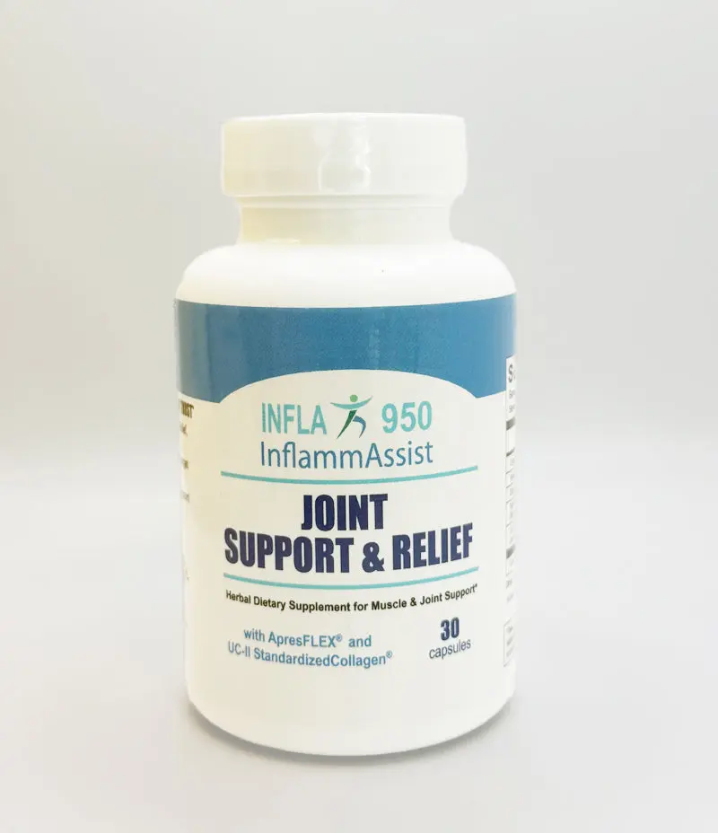 InflammAssist 950 – Advanced Joint Support & Mobility Supplement | UC-II®, ApresFlex®, Turmeric | 30 Capsules