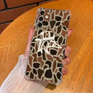 Old School Camo Red Neck Duck Tough Design Aesthetic TPU Casing For SAMSUNG GALAXY A14A15A16A25A26A34A35A36A53A54A55A56 4G5G 30XL1470 Four Corners Transparent Soft Silicone TPU Protection Against Falls Phone Cases Shell Cover