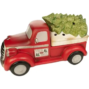 Scentsationals Wax Melt Warmer for Scented Wax Melts - Truck Collection Red Truck and Christmas Trees - Fragrance Cubes and Tarts