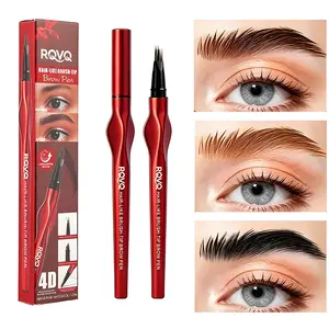4D Eyebrow Pencil: Achieve a microbladed brow effect at home. Waterproof and long-lasting, no smudging. The multi-pronged tip design creates natural, realistic hair-like strokes. An essential choice for daily use, outdoor activities, and travel., Makeup,s