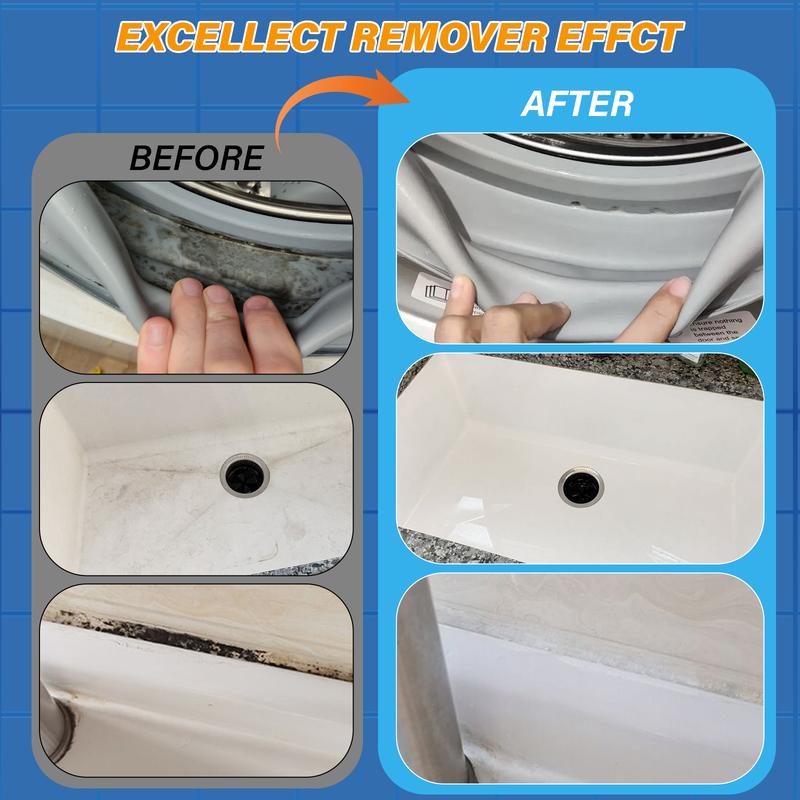 HOME STAIN CLEANER GEL – 7OZ Deep Cleaning Gel for Tile Gaps, Washing Machine Seals, Fridge Rubber, Wall & Shower Stains – Household Cleaning Solution for Bathroom, Kitchen, Room, Laundry