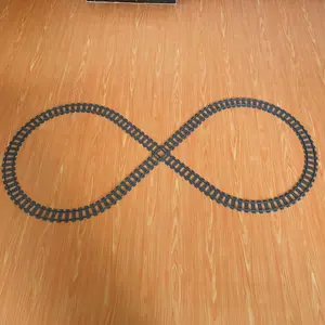 Train Track Building Blocks, 33pcs/set DIY Train Rail, City Railway Street View High-speed Train Railway Track, Straight Track Curved Track Free Matching