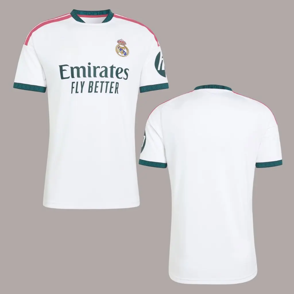 Real Madrid 2026/27 Home Football Jersey – Men's White Stadium Soccer Shirt, Breathable Match Day Fan Jersey