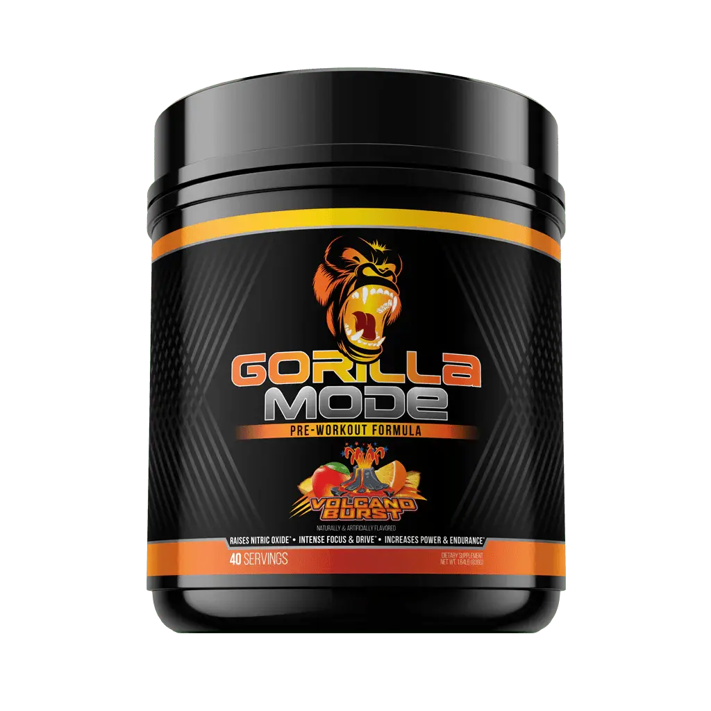 Gorilla Mode 2.0 Pre Workout Formula - 40 Servings of Pre-Workout Nutrition for Fitness and Muscle Support