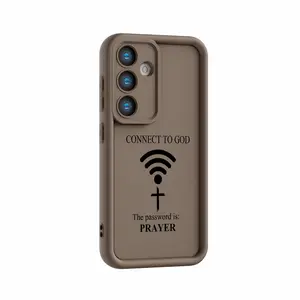 Fashion Cute "Connect to GOD" Soft TPU Phone Case for Prayer, Mobile Cover Compatible with Samsung Galaxy S21-S26 Ultra/Plus/FE, A13-A17, A33-A36, A52-A54, 5g,Note20 Ultra