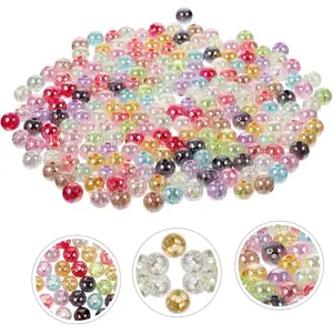 New 3D- Clear beads spicers round 16mm assorted colors for crafting and decorative for pens.
