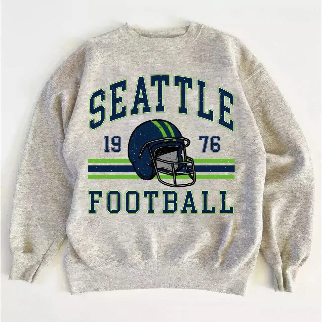 Seattle Football Vintage Sweatshirt, Retro Seahawk Pullover, Game Day Crewneck for Fans