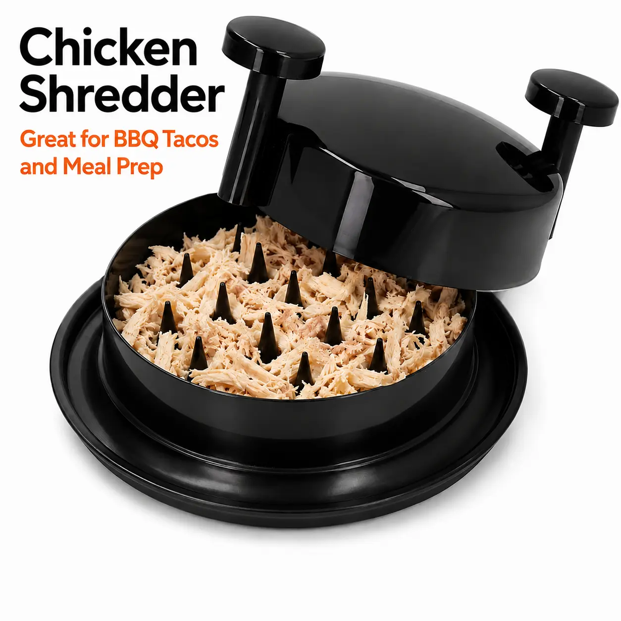 MIUVA Meat Grinders For Home Use  Manual Chicken Shredder Tool Picadora de Carne Meat Shredder with Twist Handles Anti Slip Base for Chicken Pork Beef BBQ Tacos Meal Prep