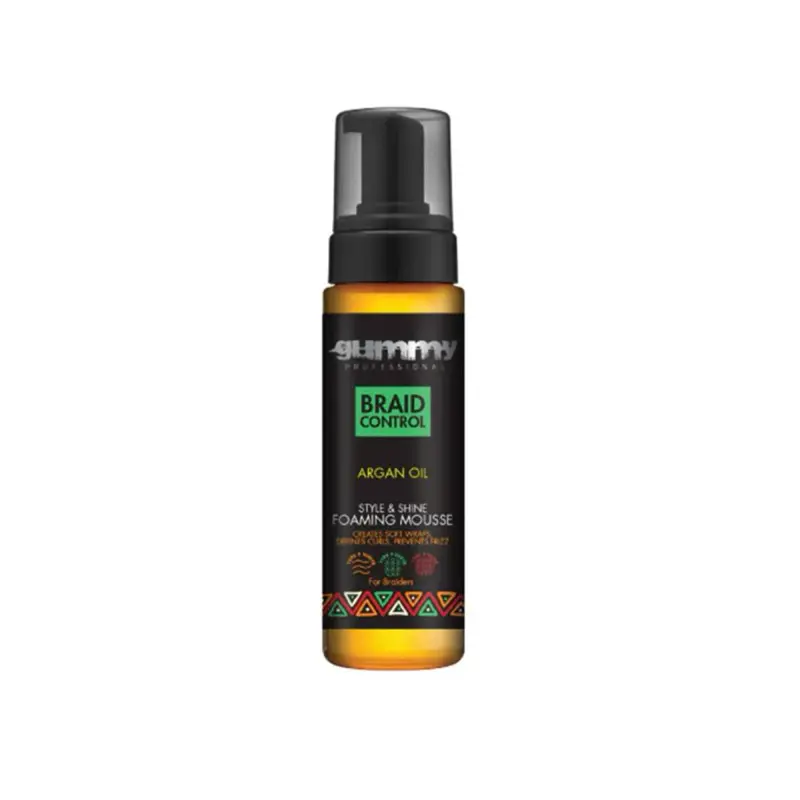 Gummy Braid Control Foaming Mousse With Argan Oil 6.76 oz