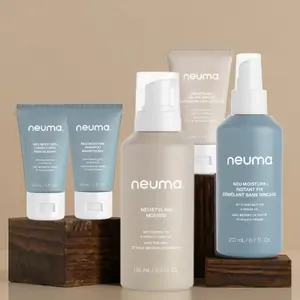 Heatless Hair System Bundle - Moisture Shampoo & Conditioner, Leave-In Spray, Styling Mousse & Air-Dry Shaper