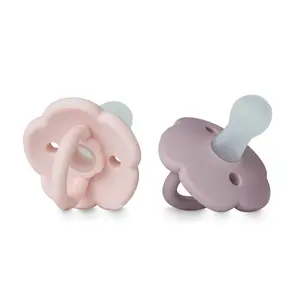 Pacifiers Set of 2 |   One-Piece Design Baby Pacifier with Large Air Holes |   BPA-Free Silicone |   Safe for Babies 6 Months+