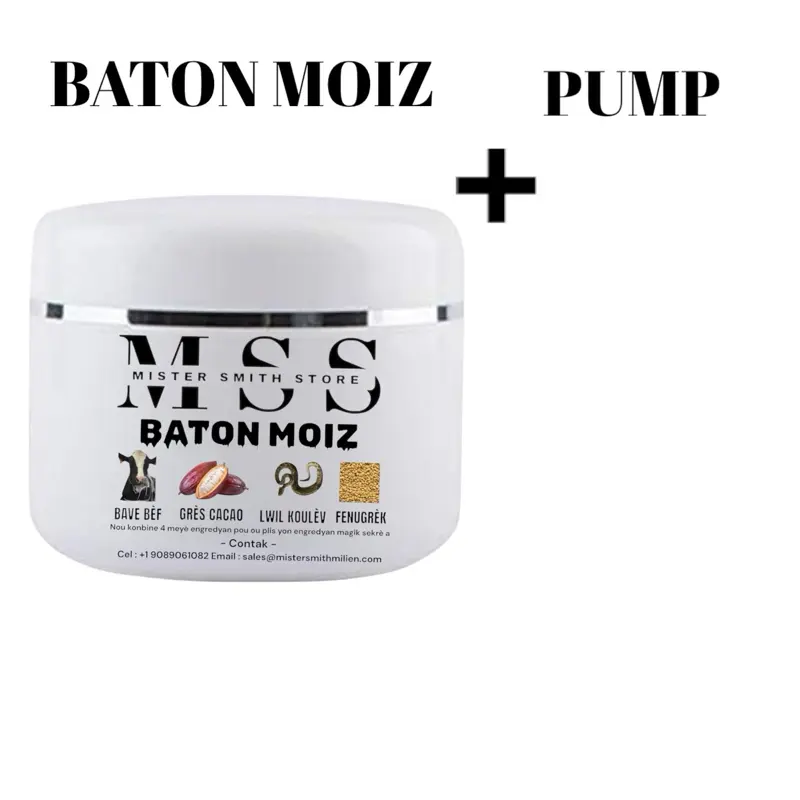 King Baton Moiz Cocoa Butter Gres Cacao, Fenugreek + Ponp
