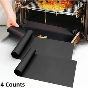 Ultra Thick Non-Stick Oven Liner Mat, 2-Pack, 13x15.74 Inch, Easy Clean & Durable, Ideal for Electric Gas Bbqs, Restaurant Grade Quality