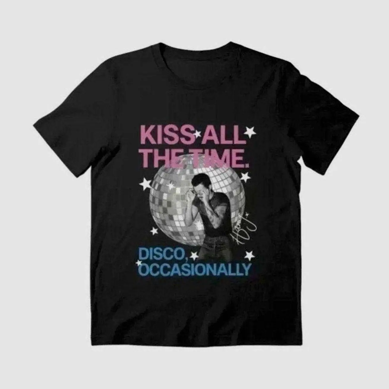 Oversized Harry Style Kiss All The Time Disco Occasionally, Disco Ball, Love On Tour Essential Graphic T-Shirt Streetwear Holiday Wear y2k cotton fashion Streetwear Lover Gift Top Trending MS8 GBQ WAA IV8 R1C R49 YY7 ME3