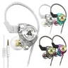 AK3 Wired In-Ear Monitor Headset with 3.5mm Jack, Mic, HiFi Stereo Better Sound Quality - 1 Pair Gaming Earbuds for Adults, Console Accessories, Cool White Electronic IEMs