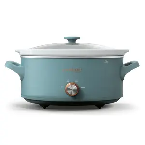 Crock-Pot Manual 7-Quart Slow Cooker 3 Heat Settings High Low Warm 7 Quart Capacity Oven Safe Dishwasher Safe