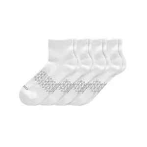 Hanes Absolute Comfort Men's Ankle Socks Pack, 4-Pair , Cushioned Moisture-Wicking Seamless Toe