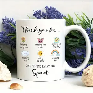 A Teacher Appreciation Gift Mug from Students - Perfect for Preschool, Kindergarten, and Elementary School Educators for the Year-End, Christmas, Birthdays, and Back-to-School Tumbler With Lid Tumbler Reusable Cup