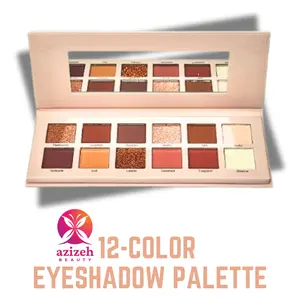 Azizeh Beauty 12 Color Eyeshadow Palette Makeup Smooth