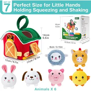 Baby Toys 6-12 Months ,Infant Rattle Crinkle Paper Sensory Balls Educational for Newborn Toddlers