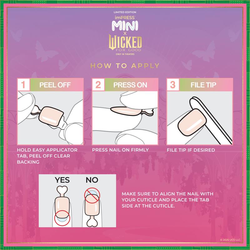 imPRESS MINI X WICKED: FOR GOOD Press On No Glue Nails | Good News!