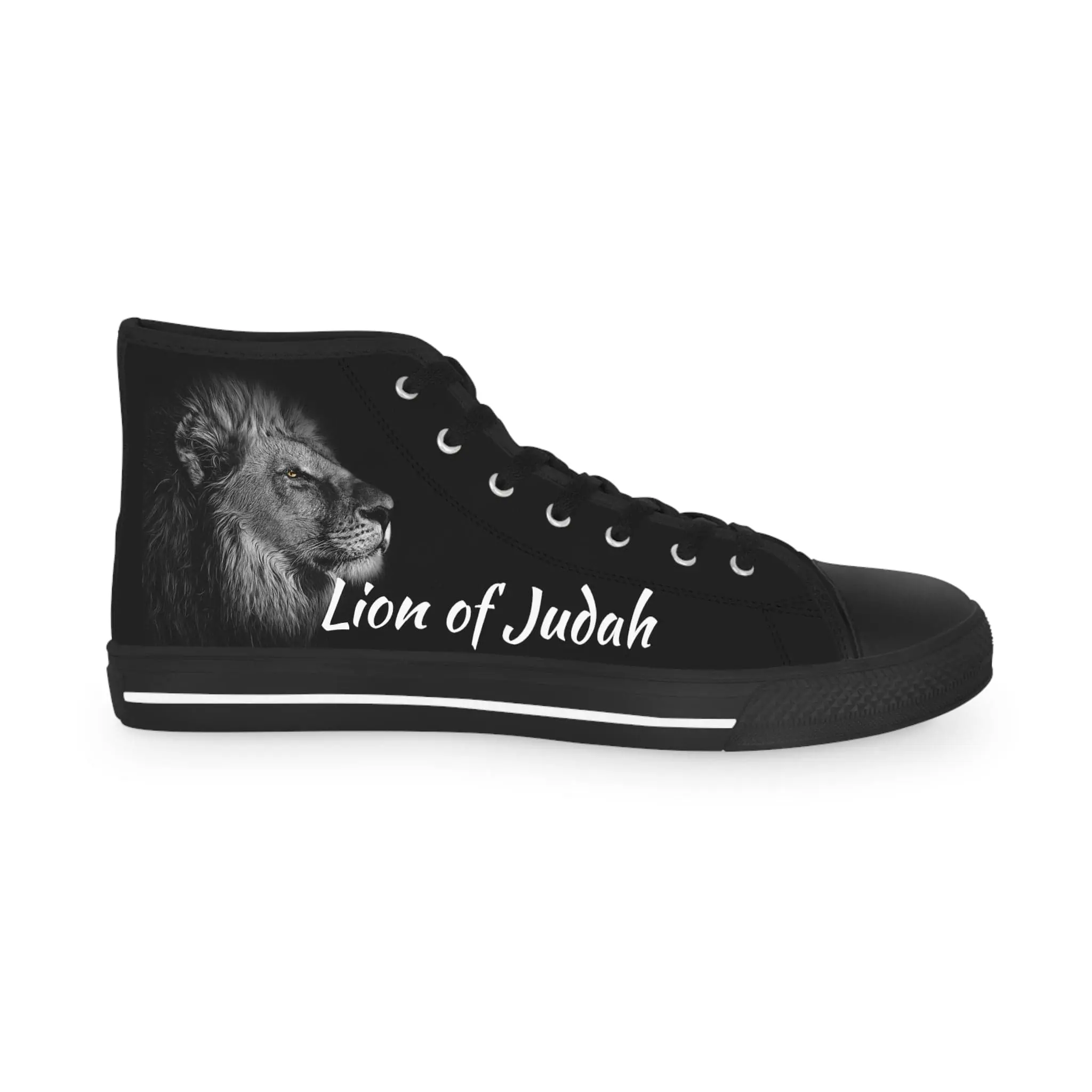 Lion of Judah Christian Men's High Top Sneakers