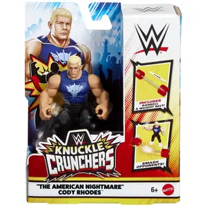 Cody Rhodes (Blue Shirt) - WWE Knuckle Crunchers 5 Mattel WWE Toy Wrestling Action Figure