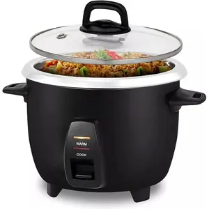 Erc2010b Electric Rice Cooker With Stainless Steel Inner Pot Makes Soups  Stews Porridge's Grains And Cereals 10 Cups Cooked (5 Uncooked) Black