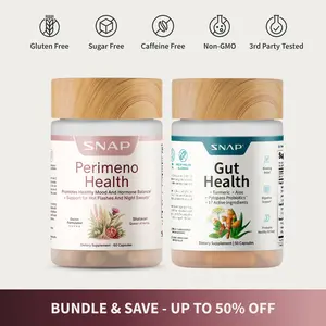 Perimeno + Gut Health Bundle – Hormonal Balance & Digestive Support – Supports Mood, Energy & Stress – Gut Comfort & Healthy Digestion – Women’s Vitality & Daily Wellness – Shatavari + Ashwagandha + Probiotics + Digestive Enzymes – 3rd Party Tested