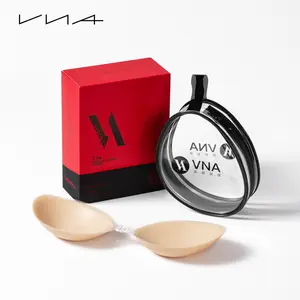 VNA VANZTINA Silicone Sticky Bra Invisible Underwear Strapless Sticky Bra Waterproof Push-Up 3D Cup Shape for Women for Wedding Dress Backless Dress