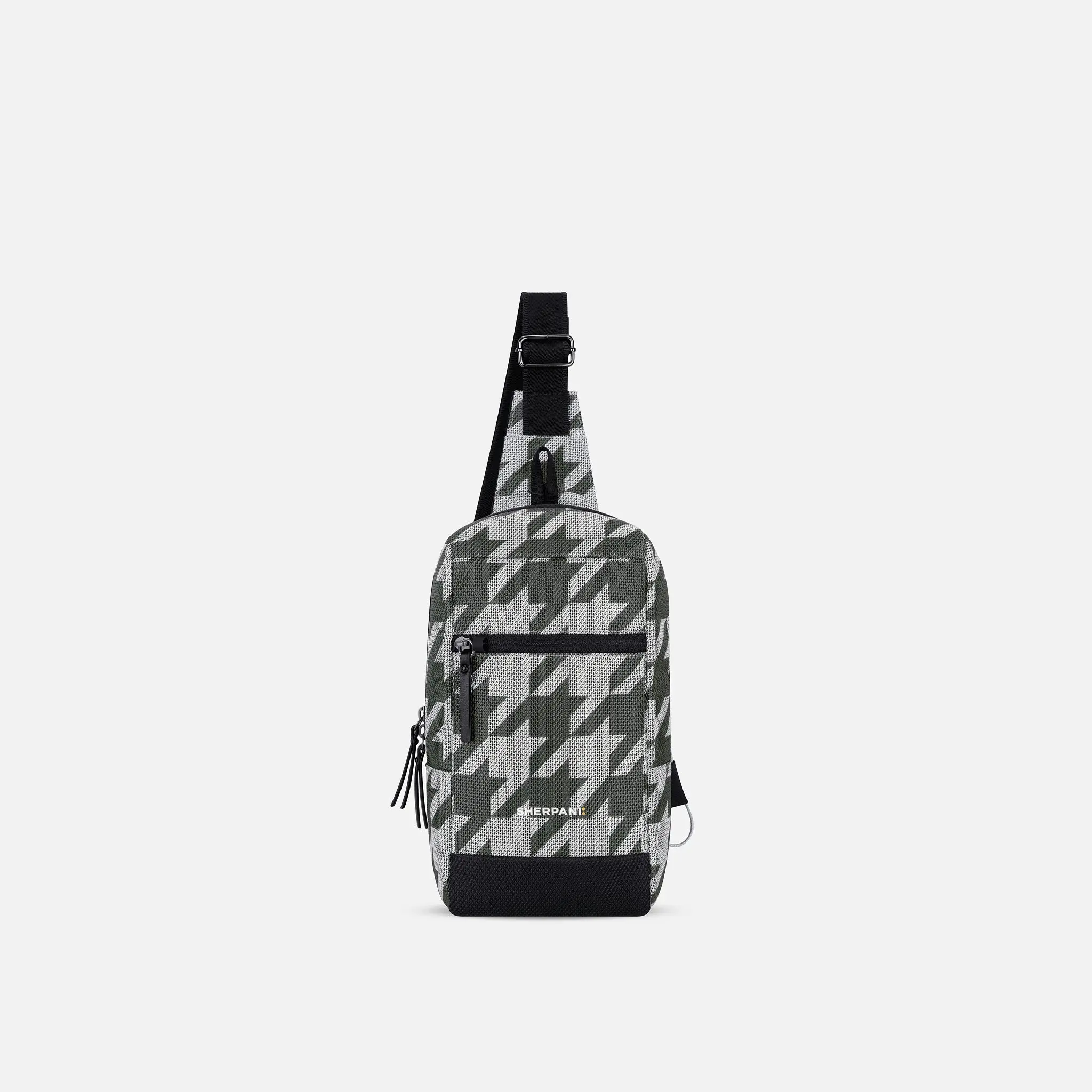 Women's Metro AT Reversible Sling Bag - Houndstooth Print, Adjustable Strap, Lightweight Crossbody, Tailored, Chic, Elegant