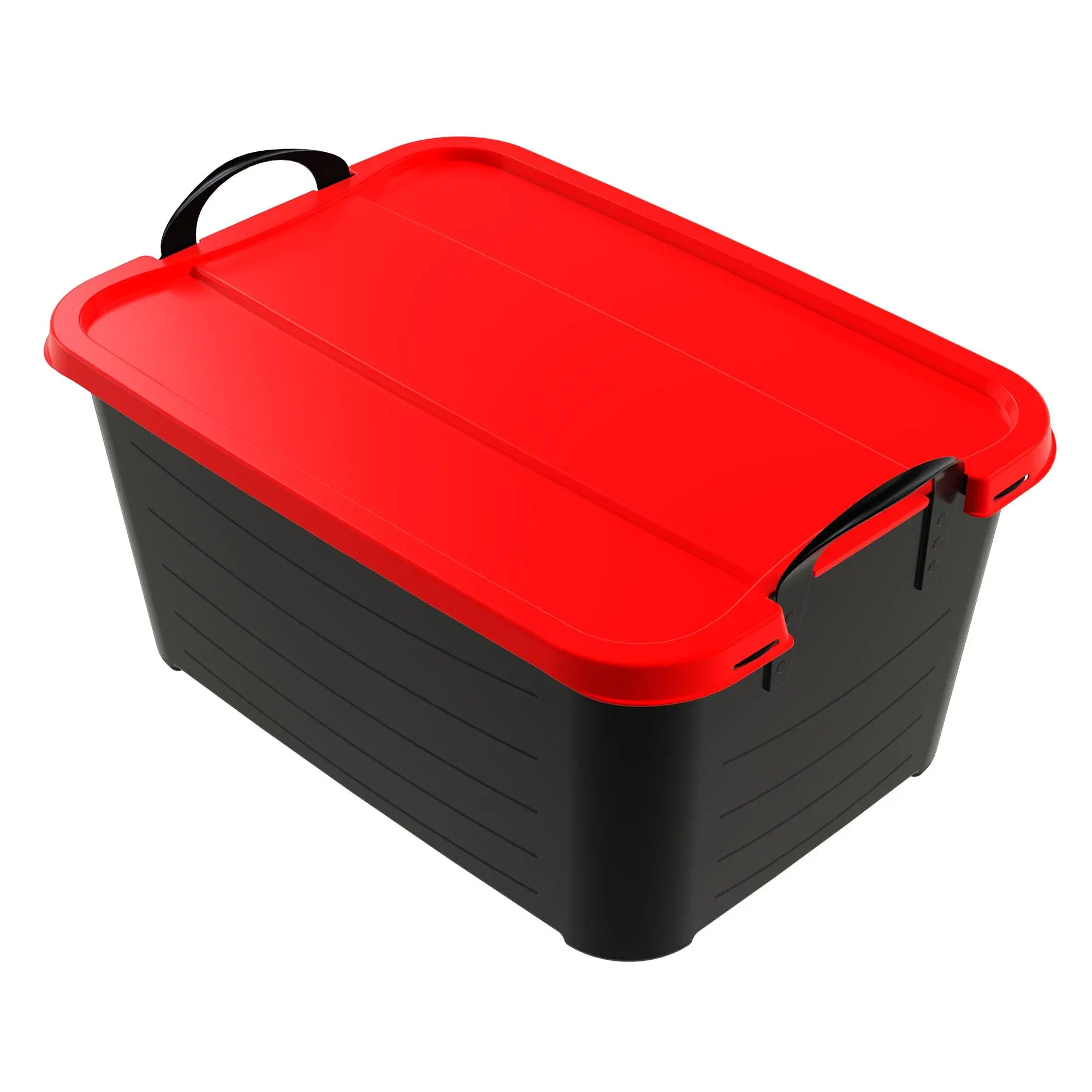 Life Story 55 Quart Stackable Storage Bin, Heavy Duty Lidded Container, 6 Pack