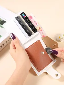 Large Capacity Card Holder Wallet for Men and Women, Short Design Multi-Card Slots Business Card Case, Durable Credit Card Organizer